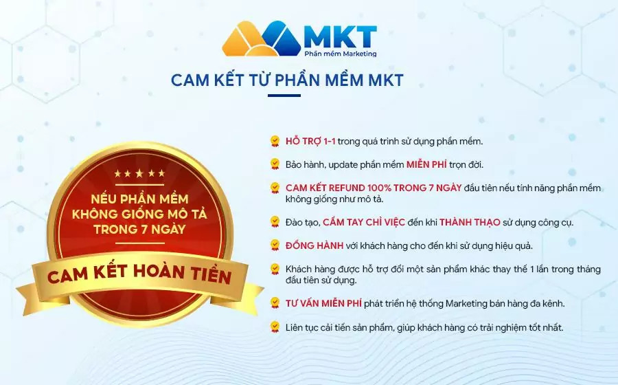 Content AI - Cam kết khi mua Phần mềm MKT Content AI - Cam kết khi mua Phần mềm MKT