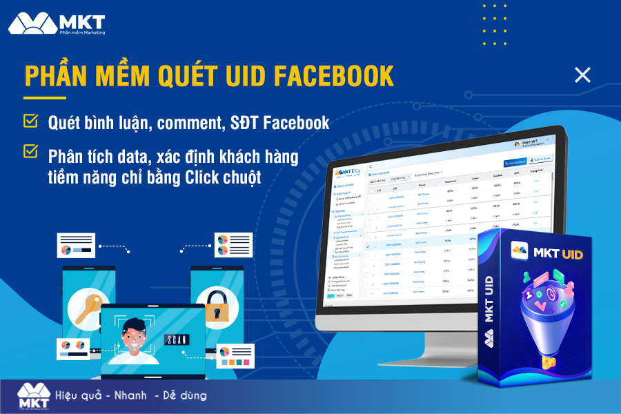 Phần mềm quét data khách hàng chuẩn 100% - MKT UID